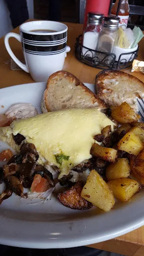 Mushroom & Goat Cheese Omelet
